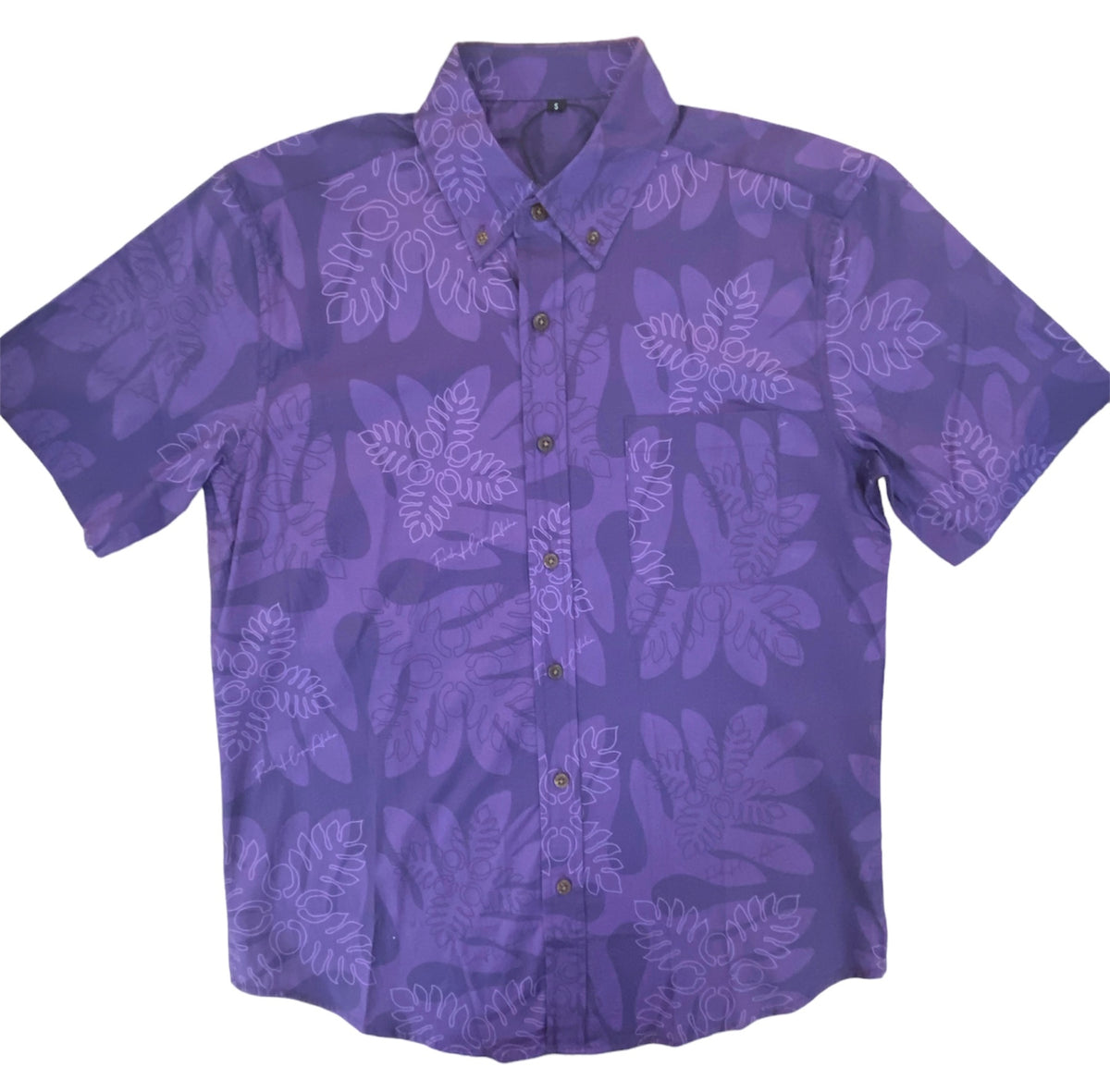 purple hawaiian shirt mens