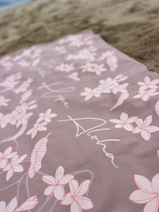 Melia Pink/Taupe Microfiber Towel